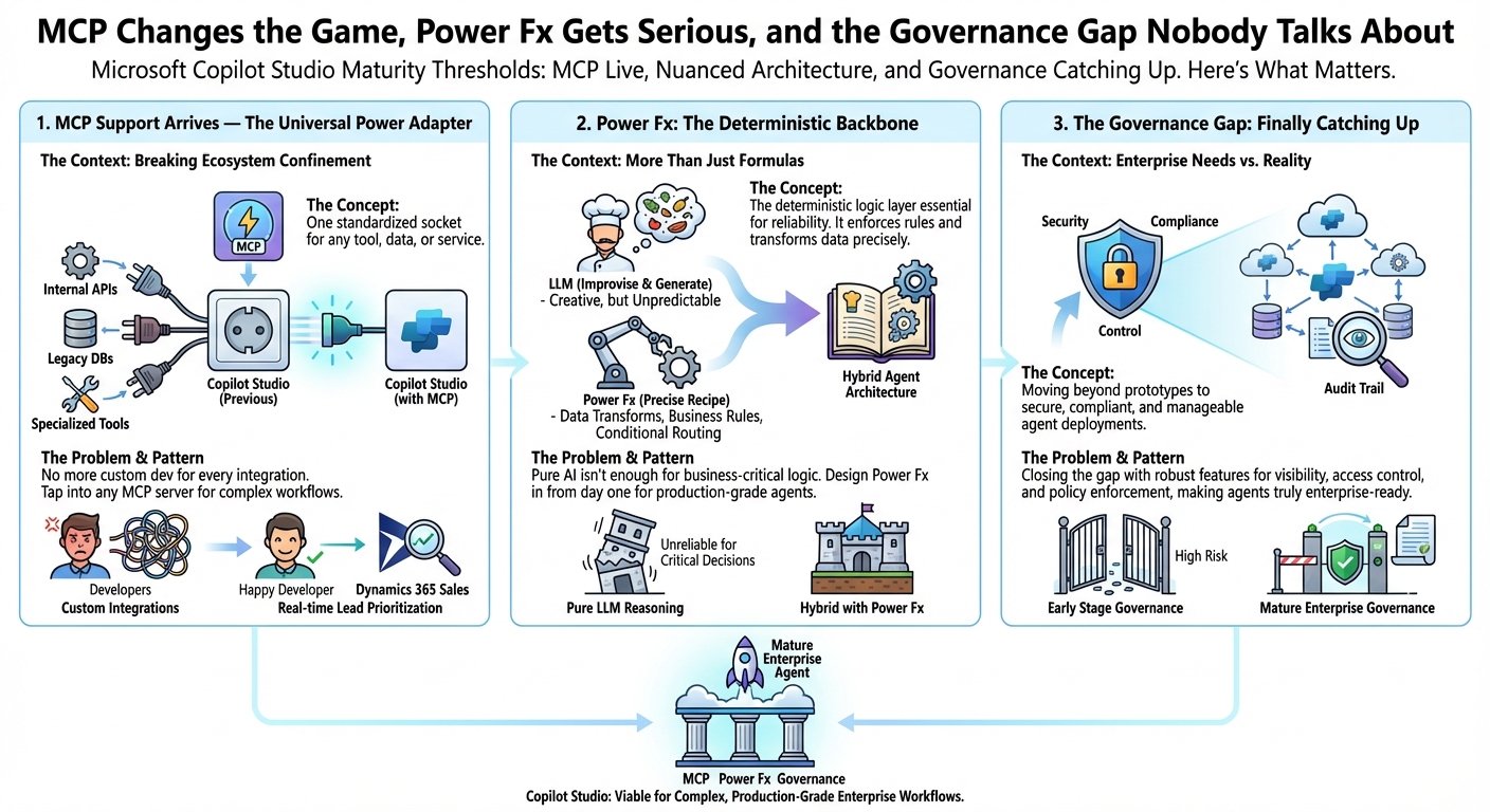 MCP Changes the Game, Power Fx Gets Serious, and the Governance Gap Nobody Talks About