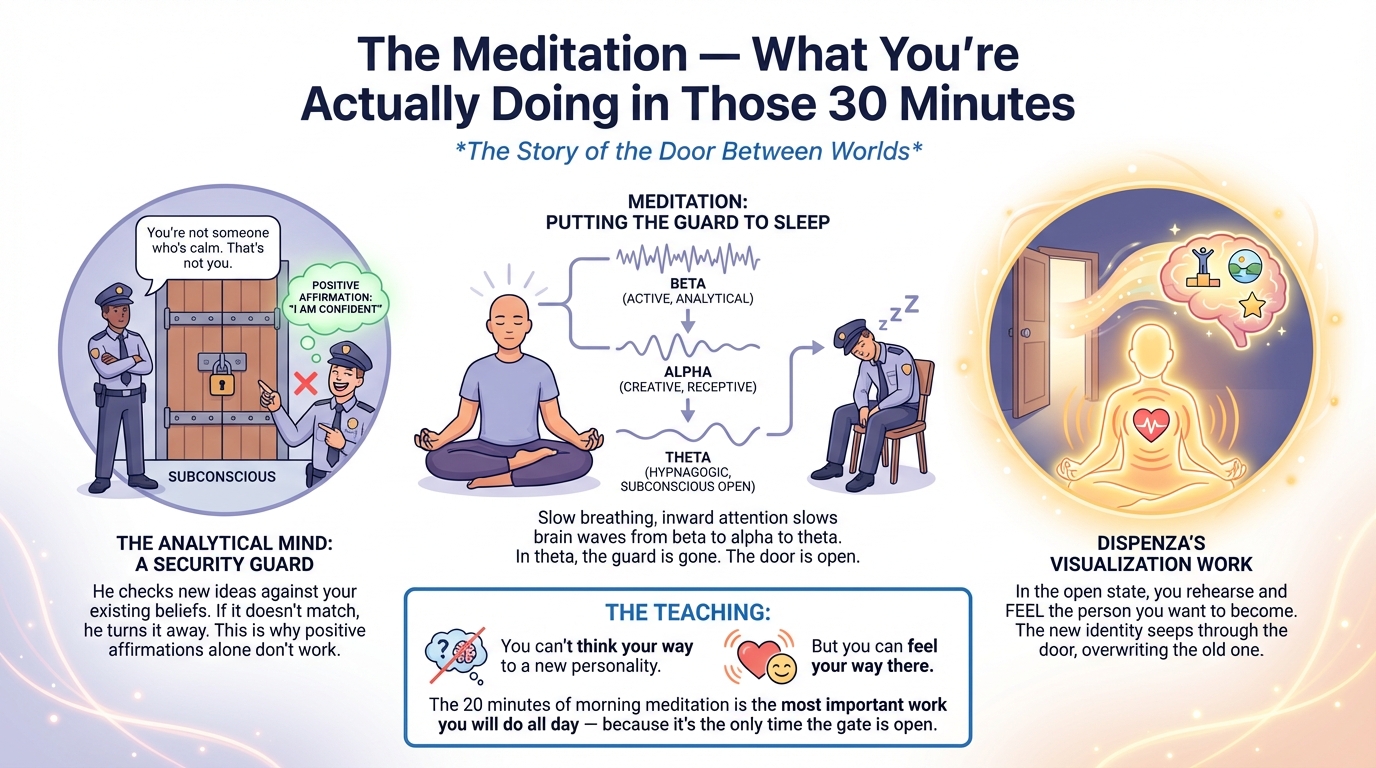 8. The Meditation — What You're Actually Doing in Those 30 Minutes