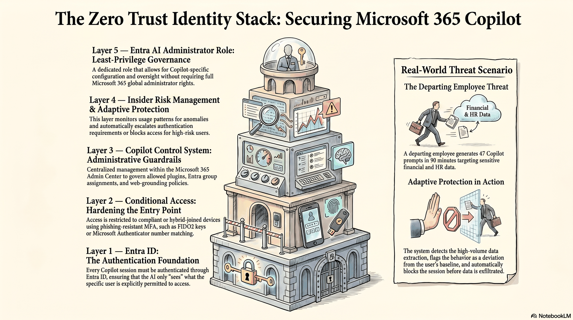 Identity and access — the zero-trust layer that Copilot inherits