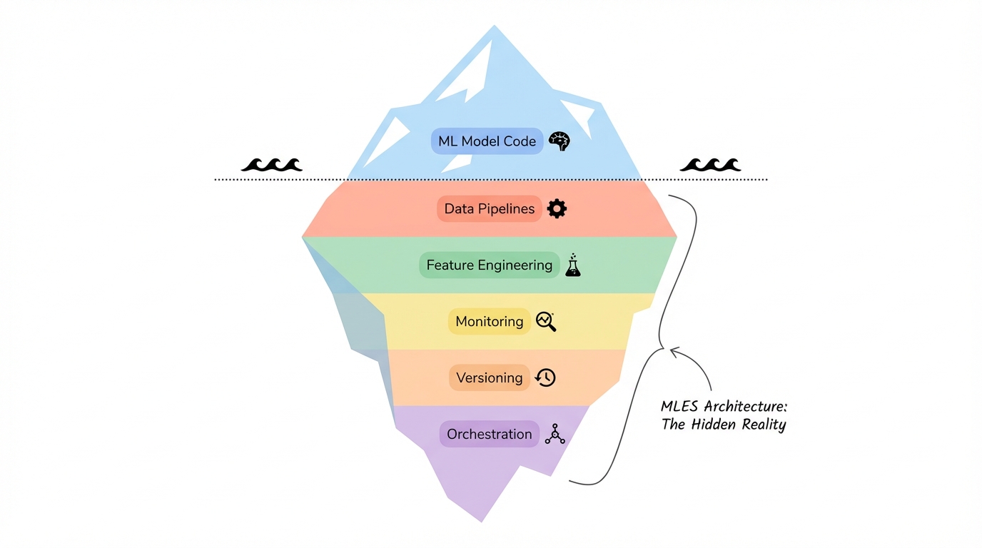MLES Architecture: When Your ML Code is Just the Tip of the Iceberg