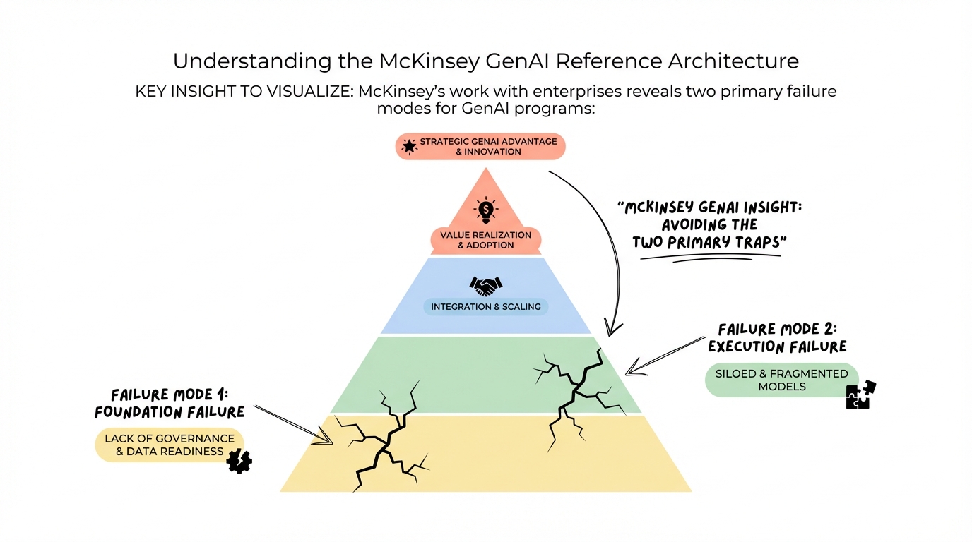 Infographic for Understanding the McKinsey GenAI Reference Architecture