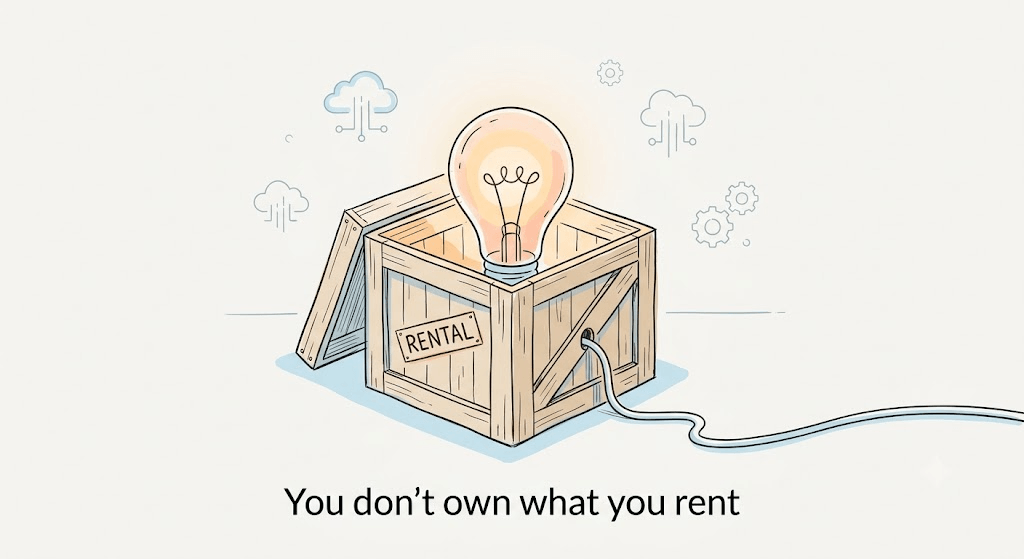 You don't own the intelligence you rent